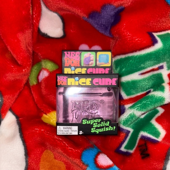NeeDoh Other - NeeDoh Nice Cube Super Solid Squish Purple Collectible NEW RARE QUICK SHIP